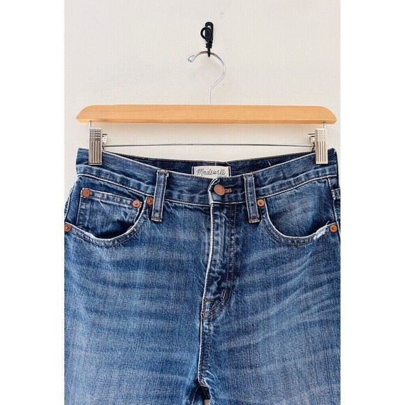 Madewell Straight Leg Crop Jean Medium Wash Denim Size 24 Women’s E9639 - Picture 4 of 6